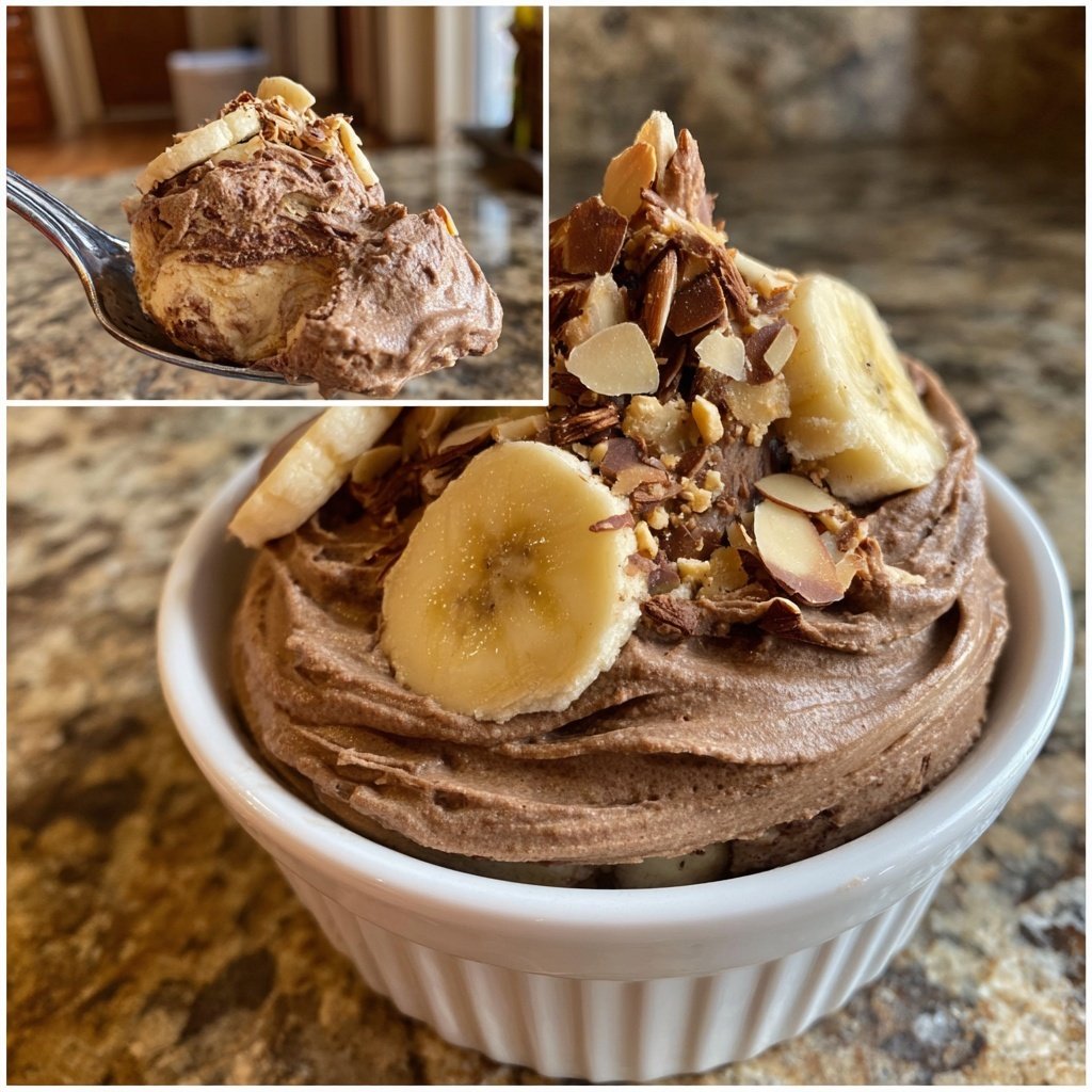 Chocolate Almond Banana Mousse