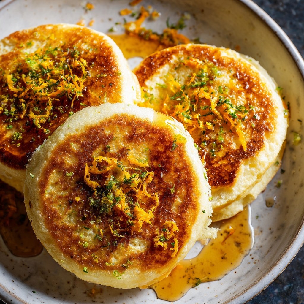 Italian-Style Ricotta Pancakes with Citrus Zest​