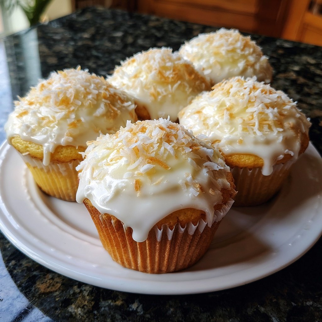 Creamy Coconut Cupcakes