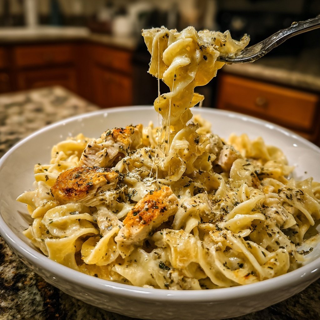 Chicken with Buttered Noodles