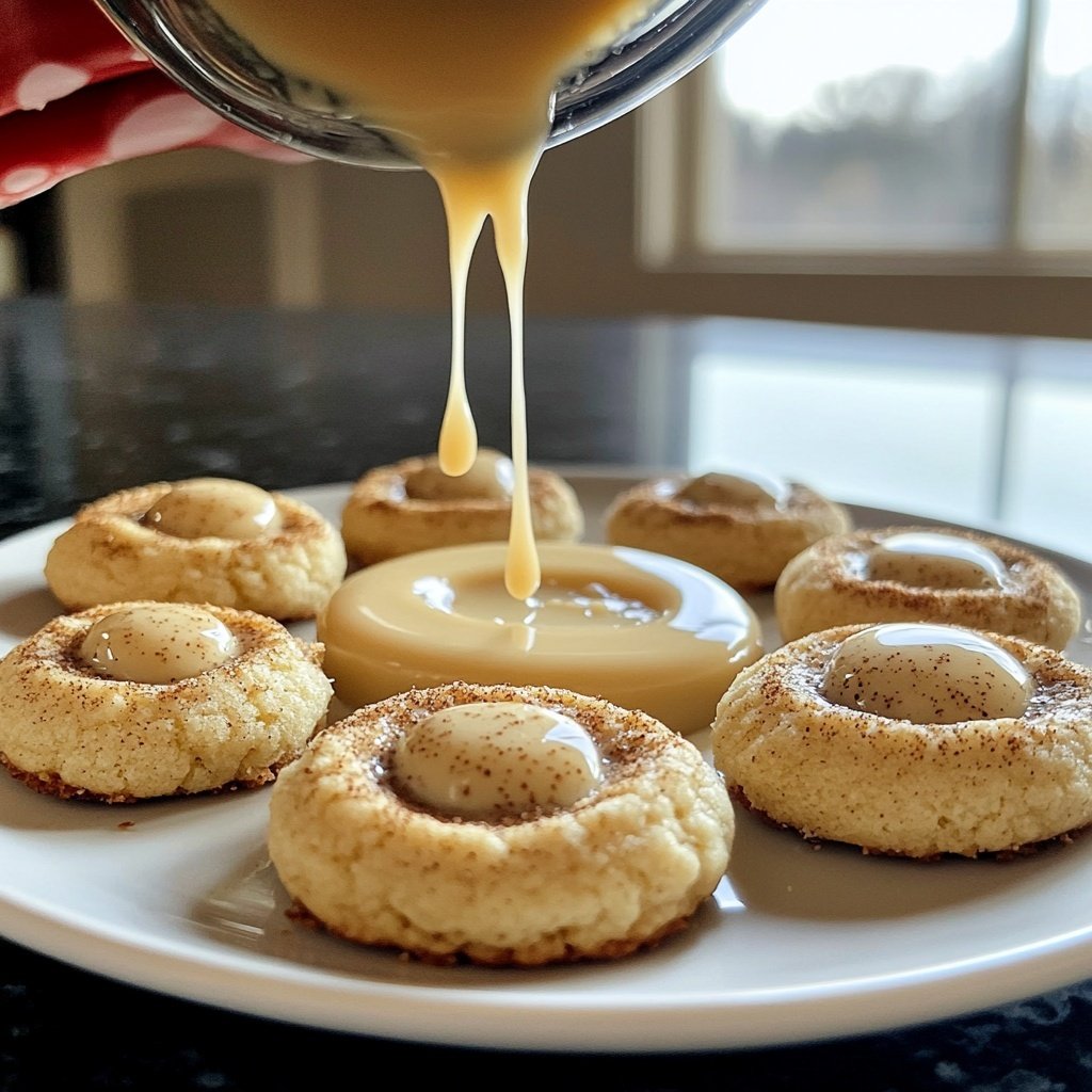 Eggnog Thumbprint Cookies