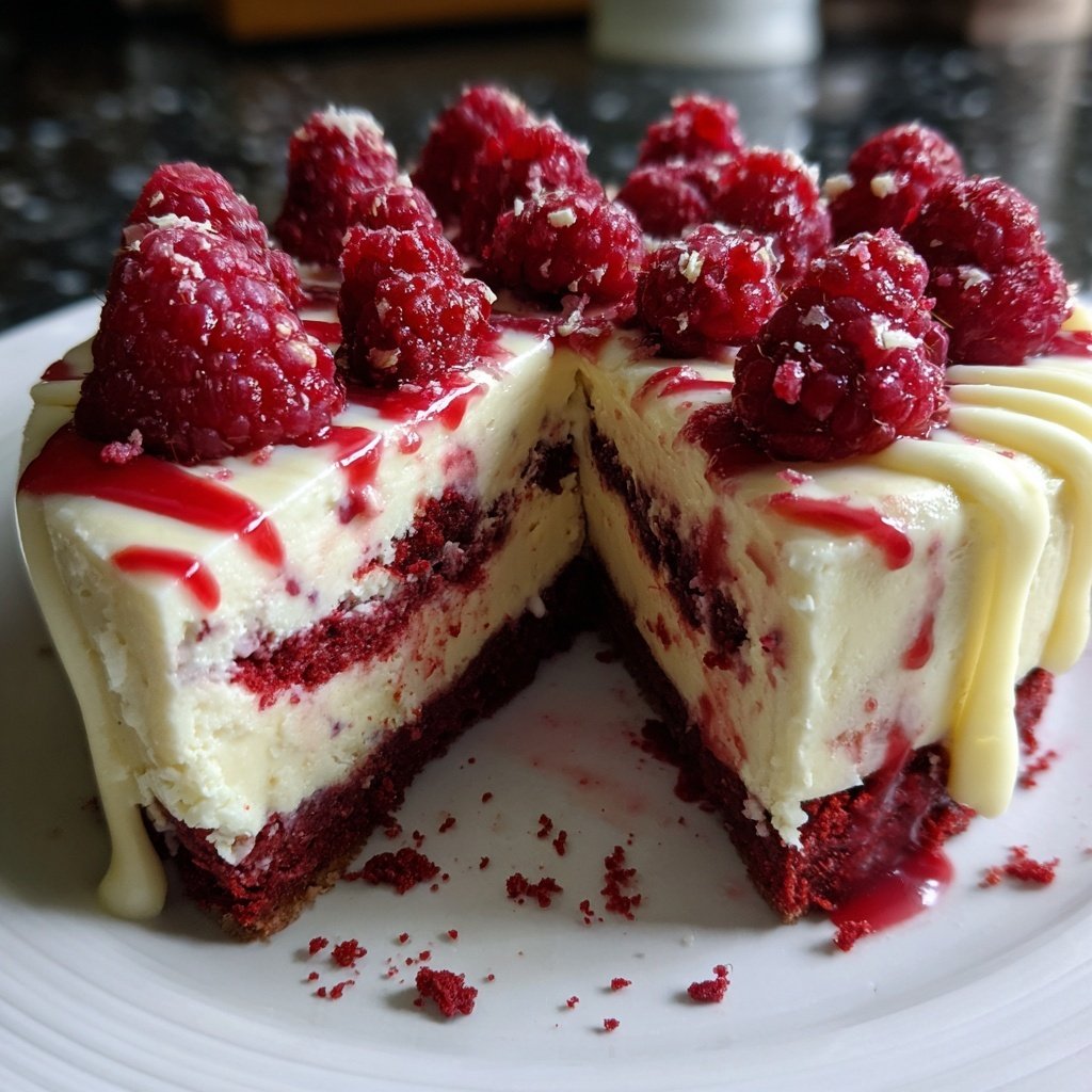 Galentine's Red Velvet Cheesecake