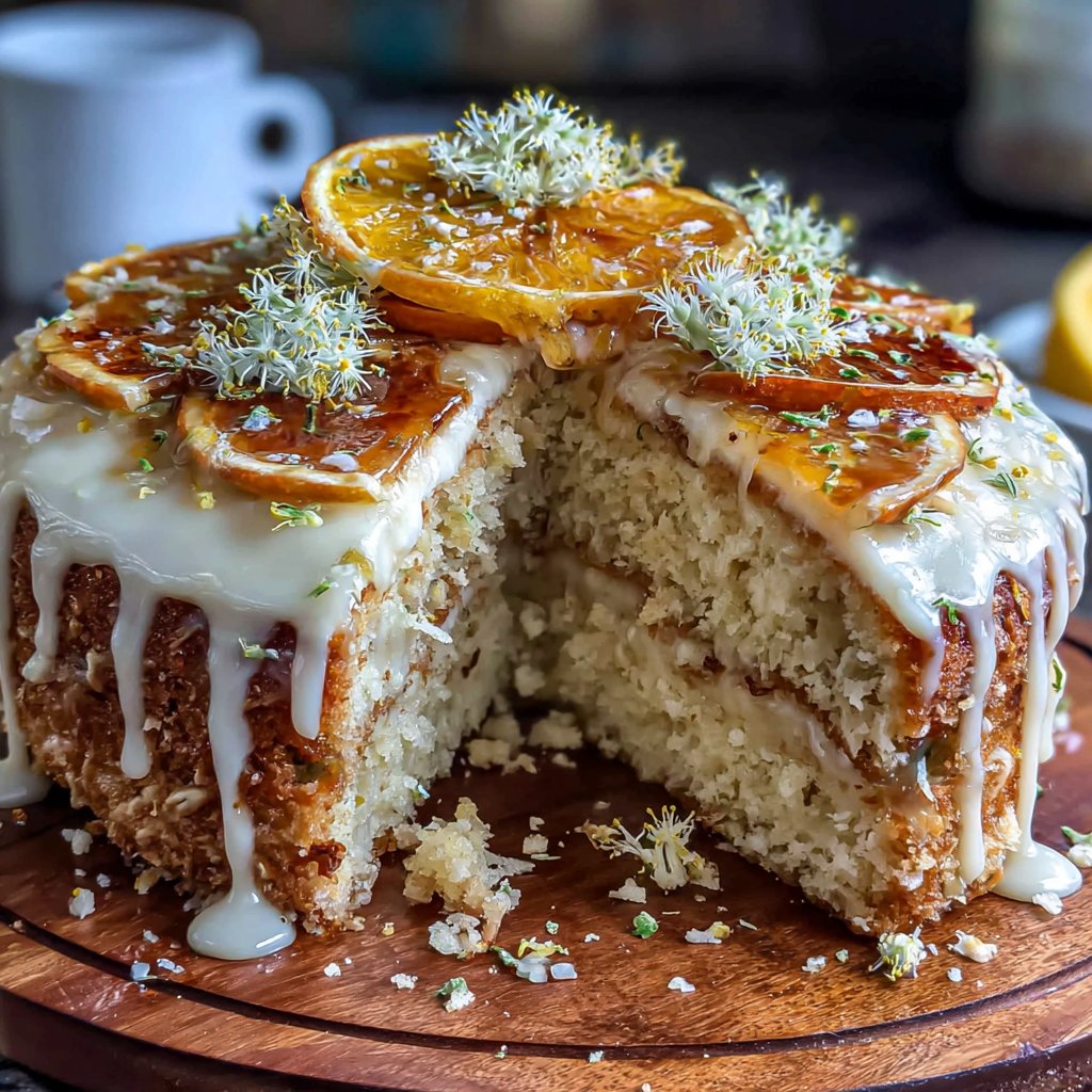 Elderflower Citrus Spring Cake