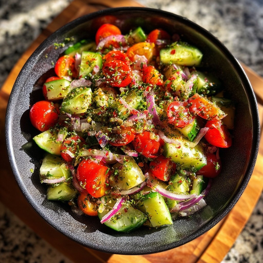 Zesty Cucumber and Tomato Salad