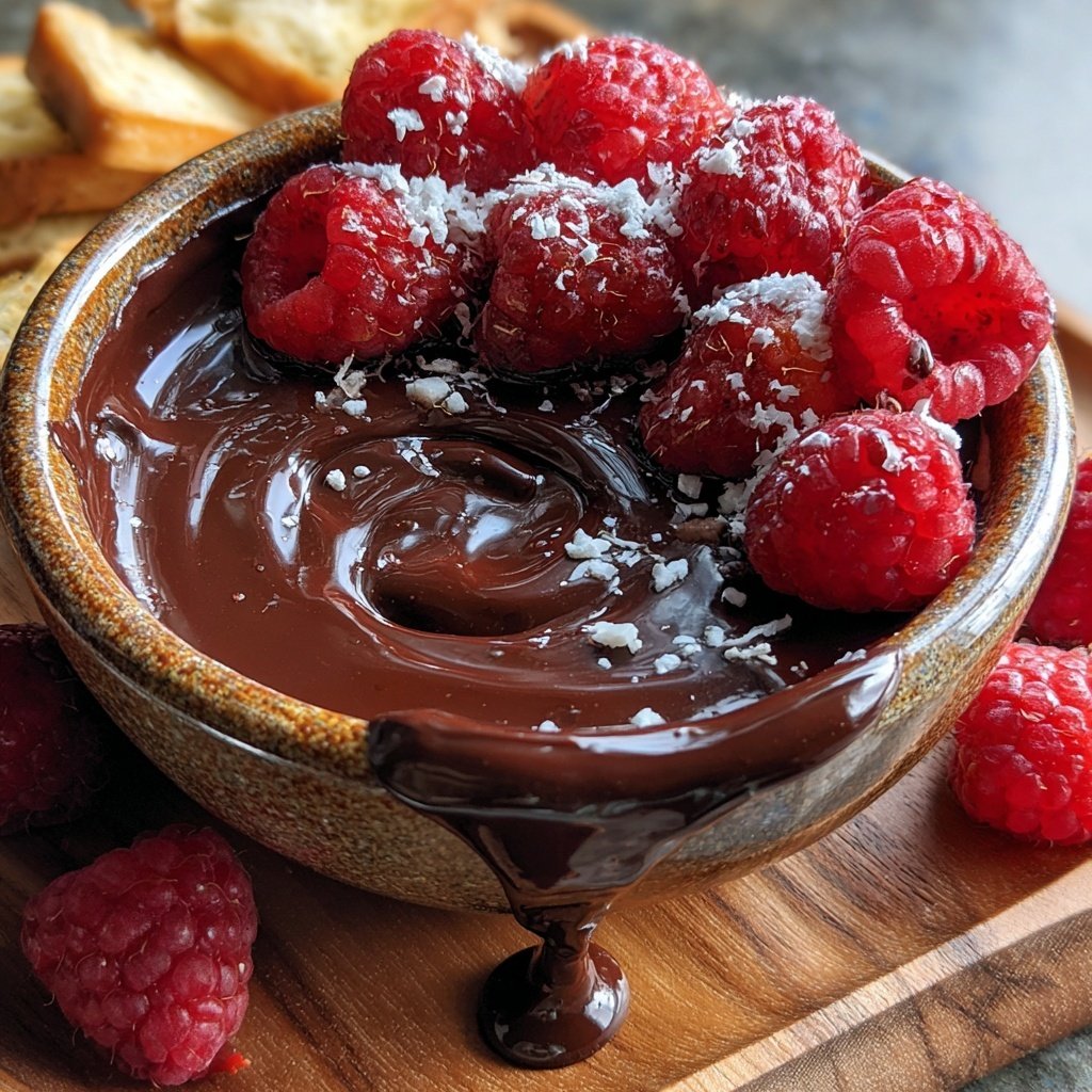 Passionate Raspberry Chocolate Fondue