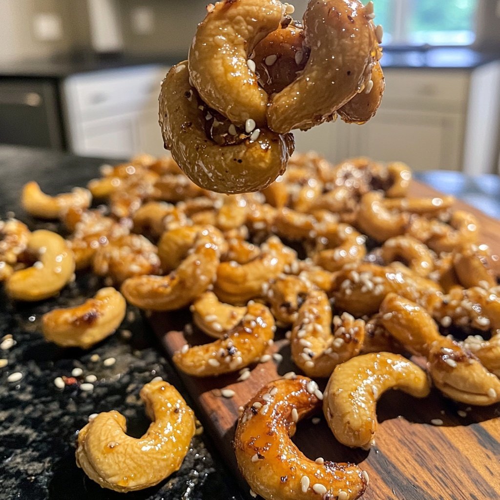 Sweet & Salty Sesame Honey Roasted Cashews