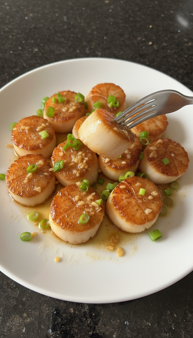 Hibachi Style Seared Scallops