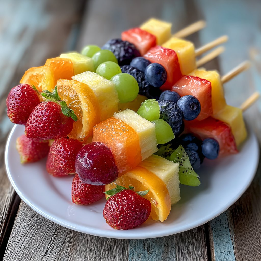 Rainbow Fruit Skewers