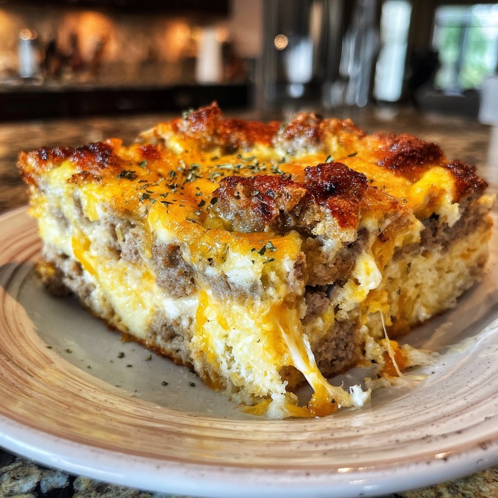 Easy Breakfast Sausage Egg Casserole