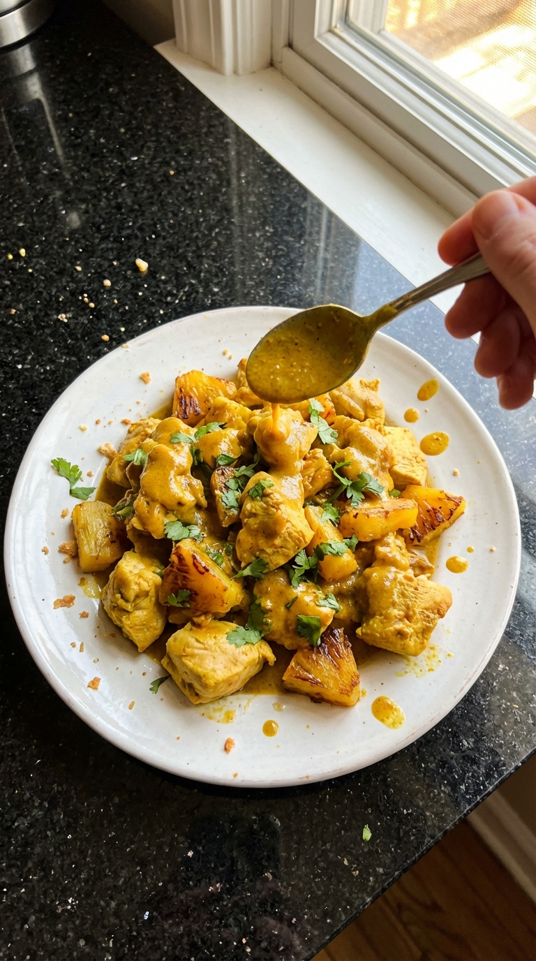 Coconut Curry Pineapple Chicken