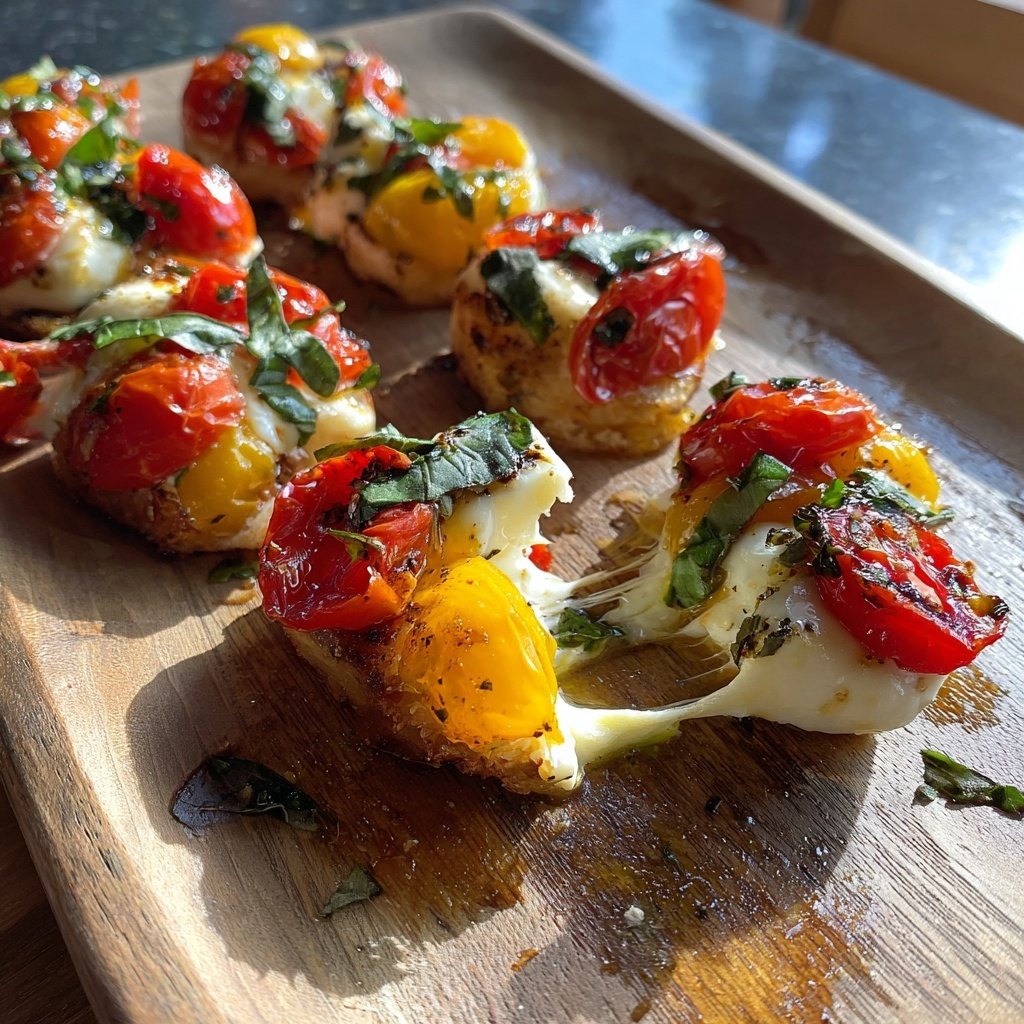 Herbed Tomato and Mozzarella Bites
