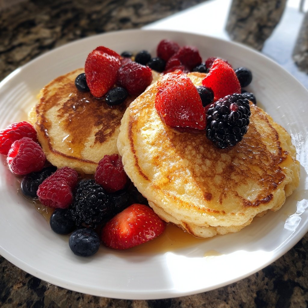Fluffy Yogurt Pancakes High Protein