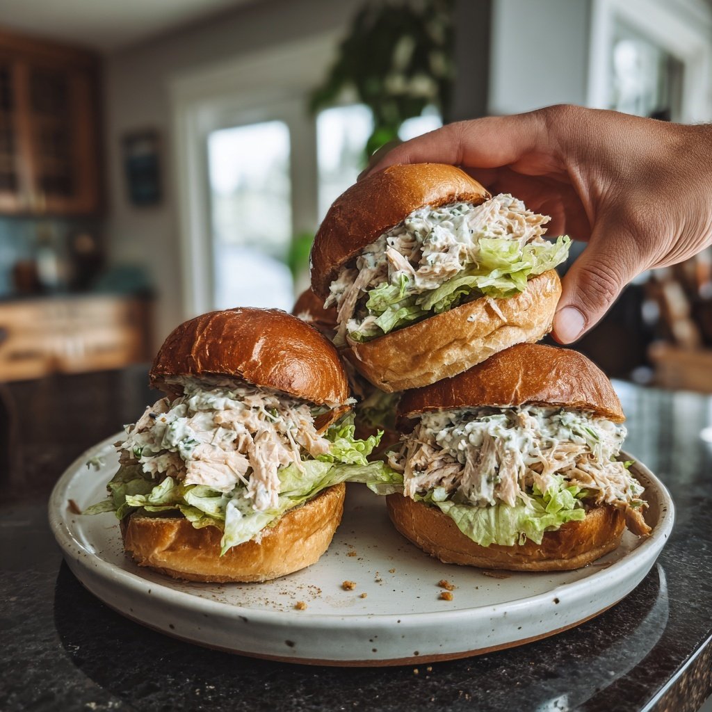 Ranch Chicken Salad Sliders