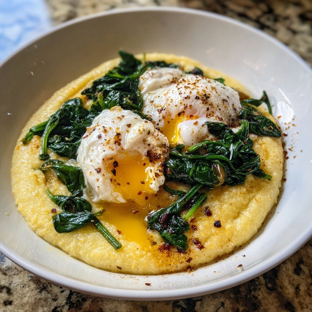 High Protein Breakfast Polenta