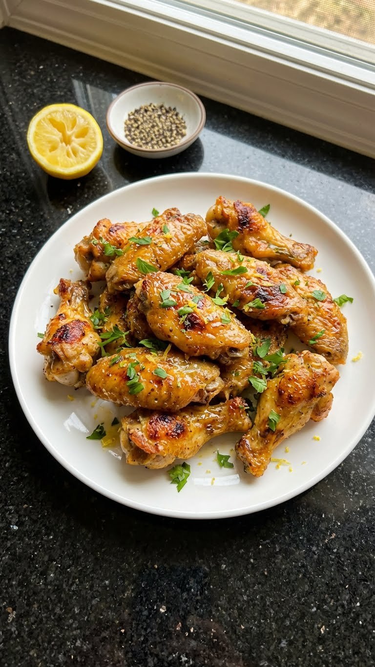 Zesty Lemon Pepper Chicken Wings