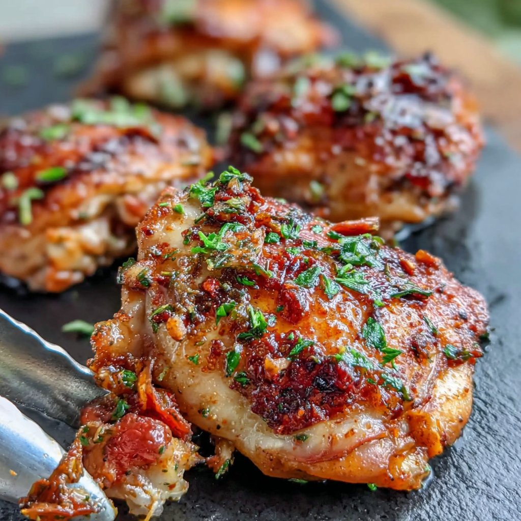 Spicy Harissa Chicken Thighs