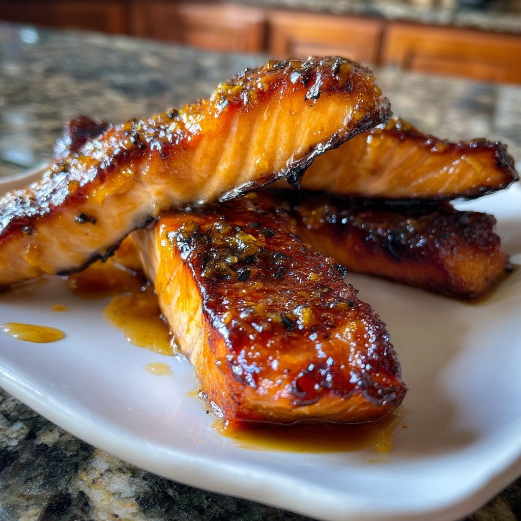 Yuzu Miso Glazed Salmon Filet