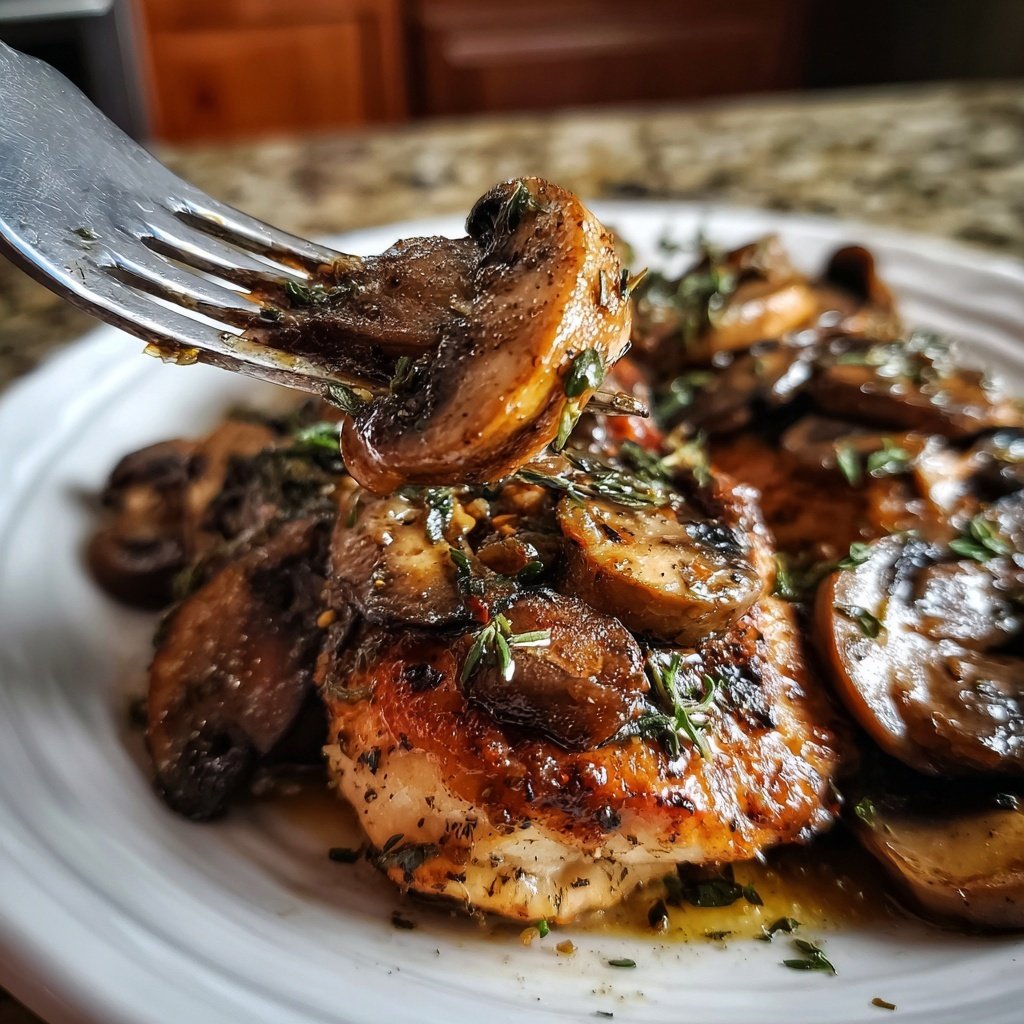 Balsamic Thyme Mushroom Chicken
