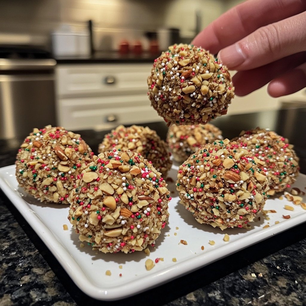No-Bake Christmas Balls Cookies