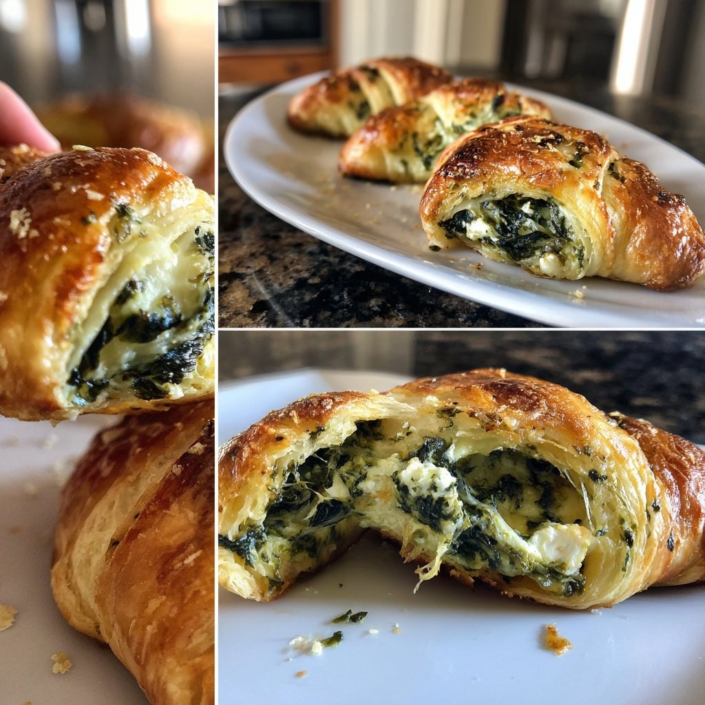 Baked Spinach Feta Puffs