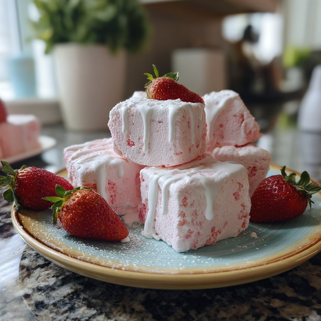 Whimsical Strawberry Marshmallow Treats