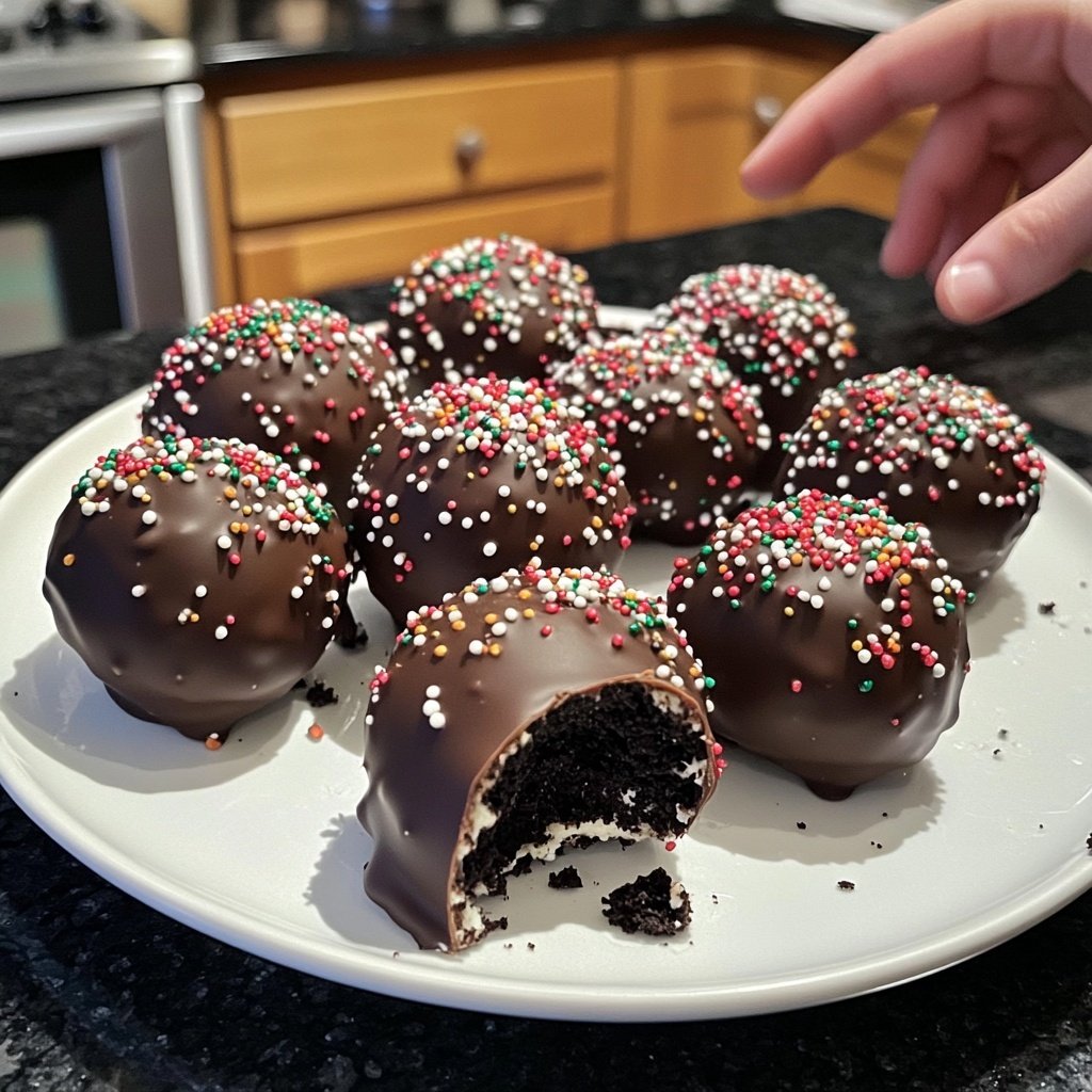 Christmas Unsweetened Oreo Balls
