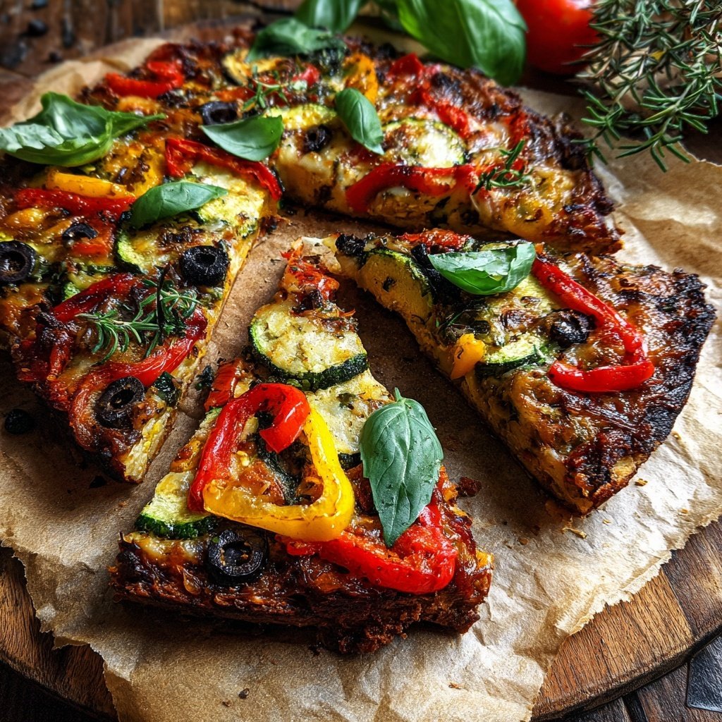 Loaded Veggie Pizza Slices