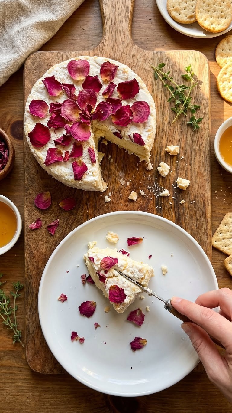 Rose Petal and Cheese Charcuterie