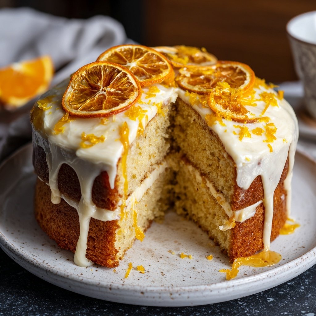 Zesty Vanilla Citrus Cake