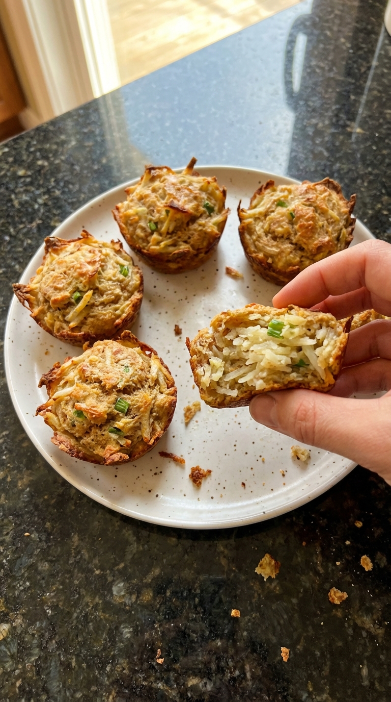 Whole Wheat Hash Brown Muffins