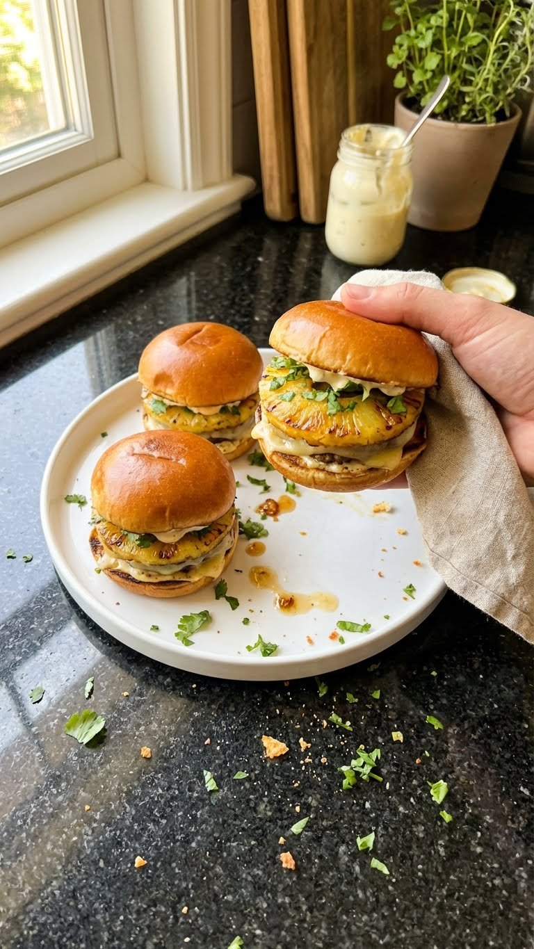 Caramelized Pineapple Sliders