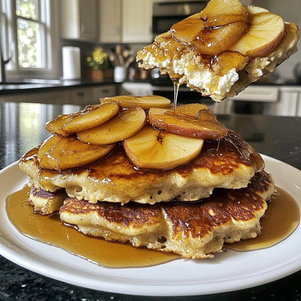 Apple Ricotta Pancakes