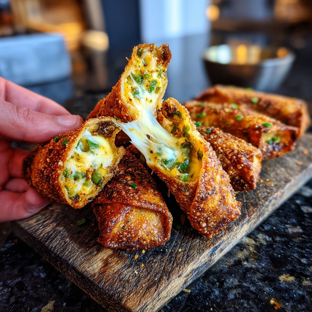 Mini Jalapeño Popper Egg Rolls