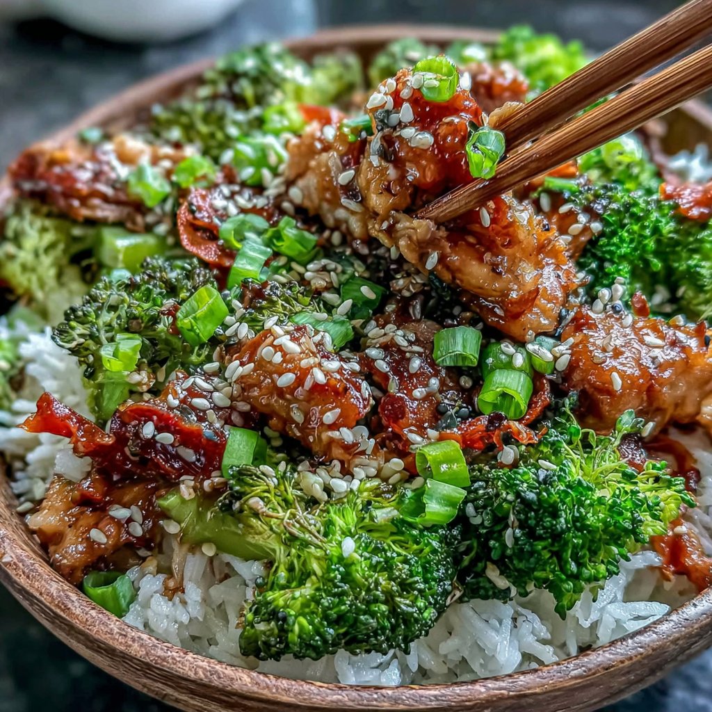 Teriyaki Chicken Broccoli Bowl