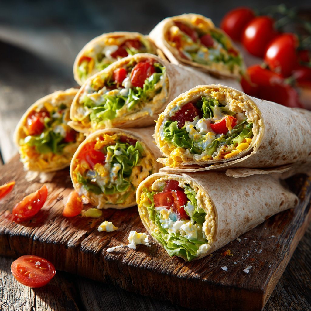 Easy Mediterranean Veggie Wraps