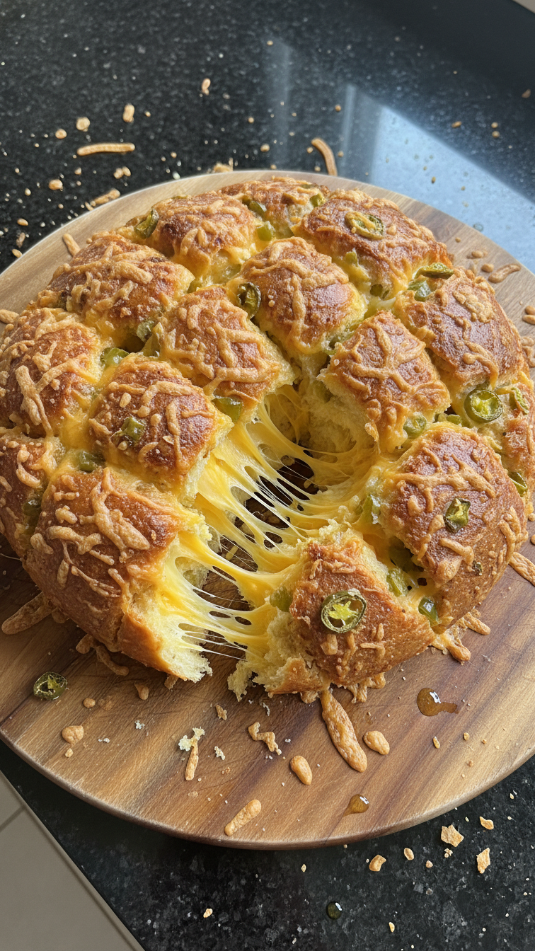 Cheesy Pull-Apart Jalapeno Bread