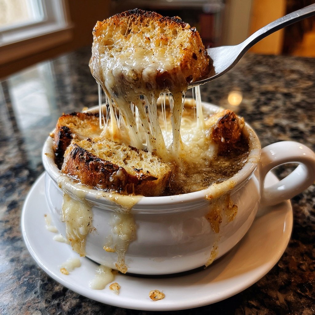 French Onion Soup Gruyere Croutons