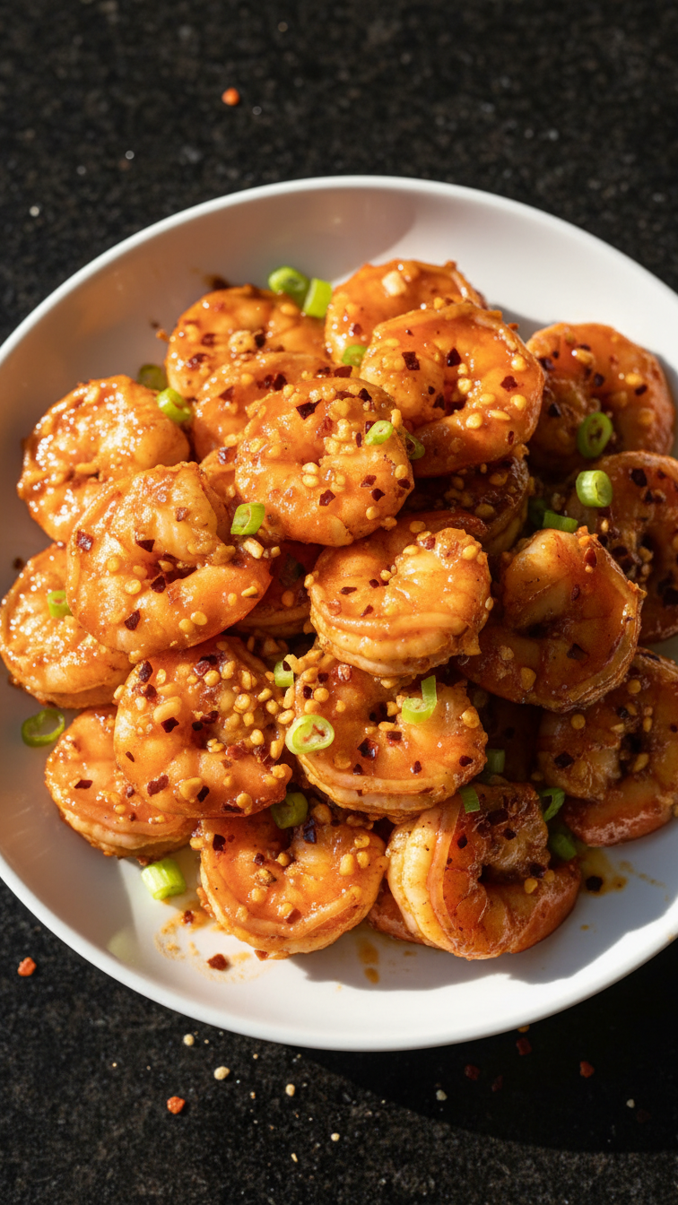 Spicy Honey Garlic Shrimp