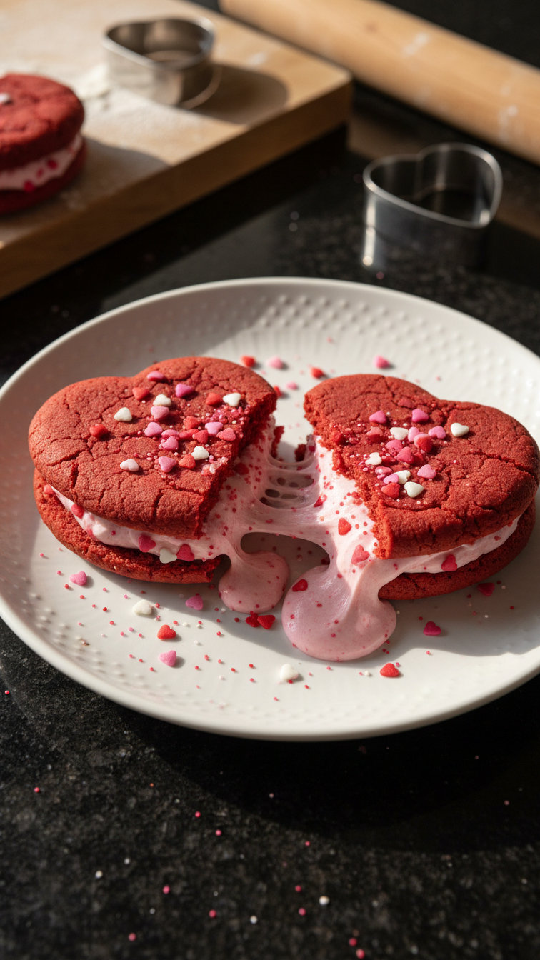 Valentine's Day Cookie Sandwiches