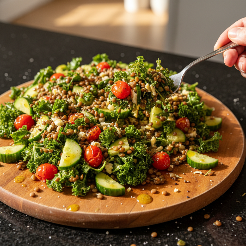 Lush Lentil and Kale Salad