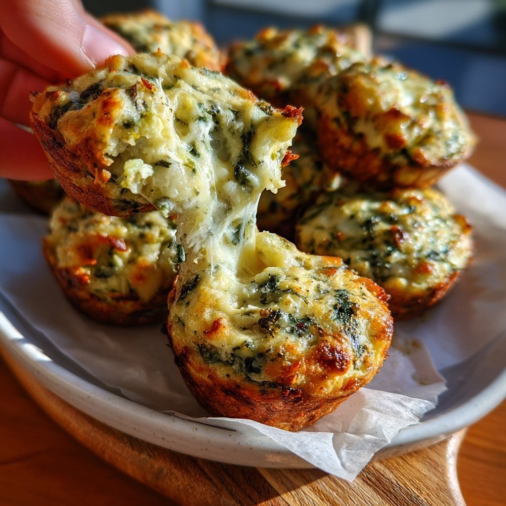 Spinach Artichoke Dip Bites