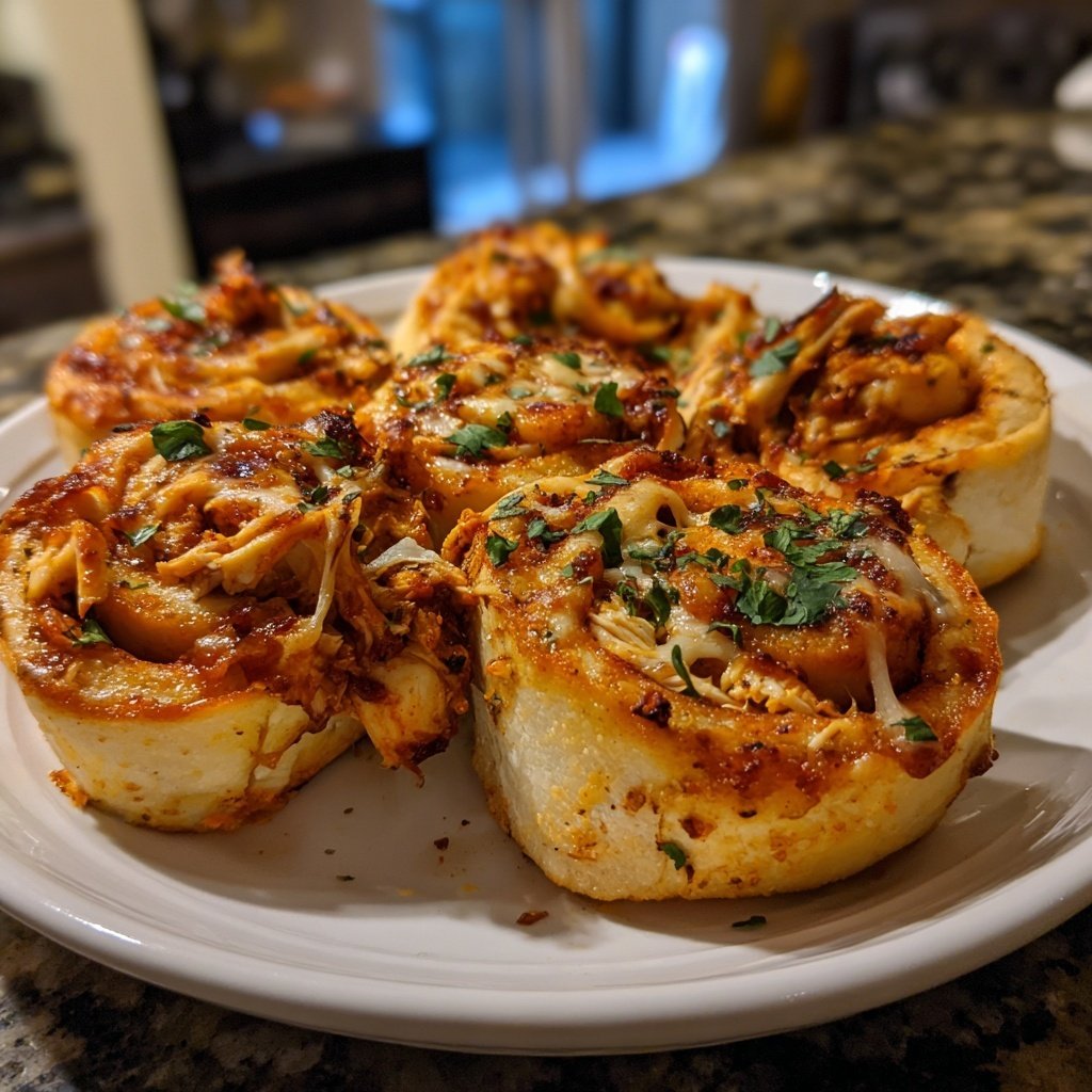 BBQ Chicken Pinwheels