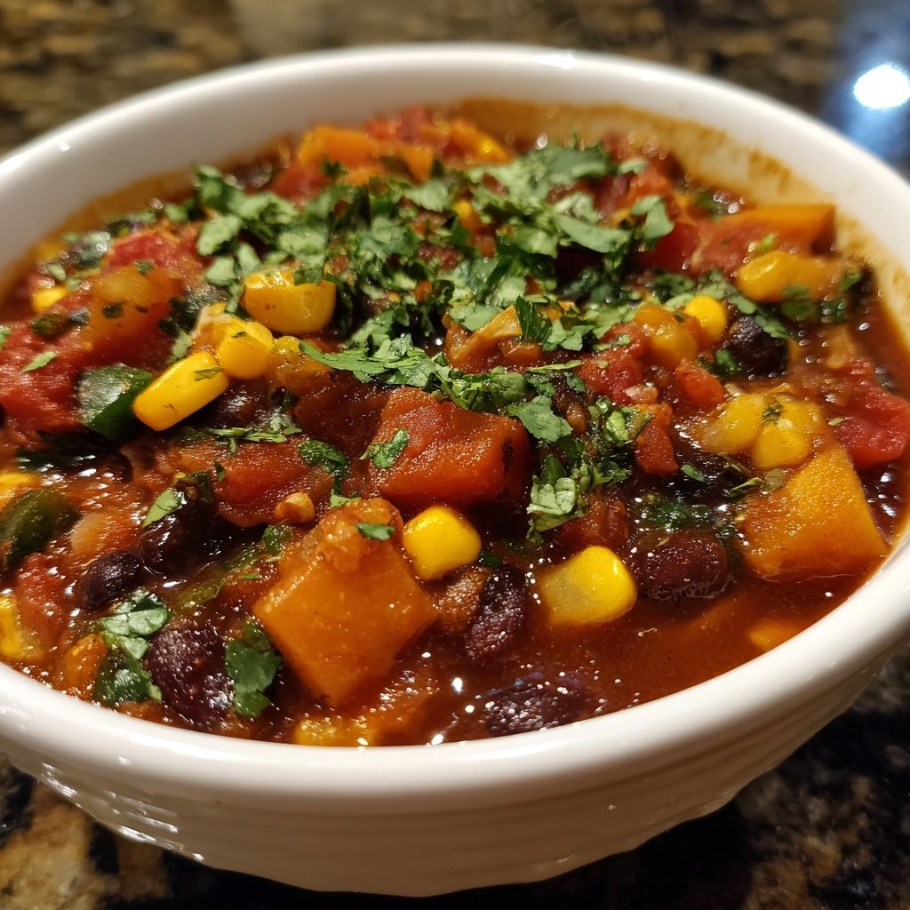 Classic Veggie Chili with Corn