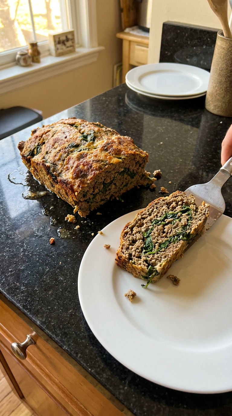 Savory Spinach Meatloaf Delight