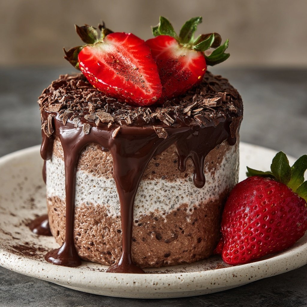 Chocolate-Covered Strawberry Chia Pudding
