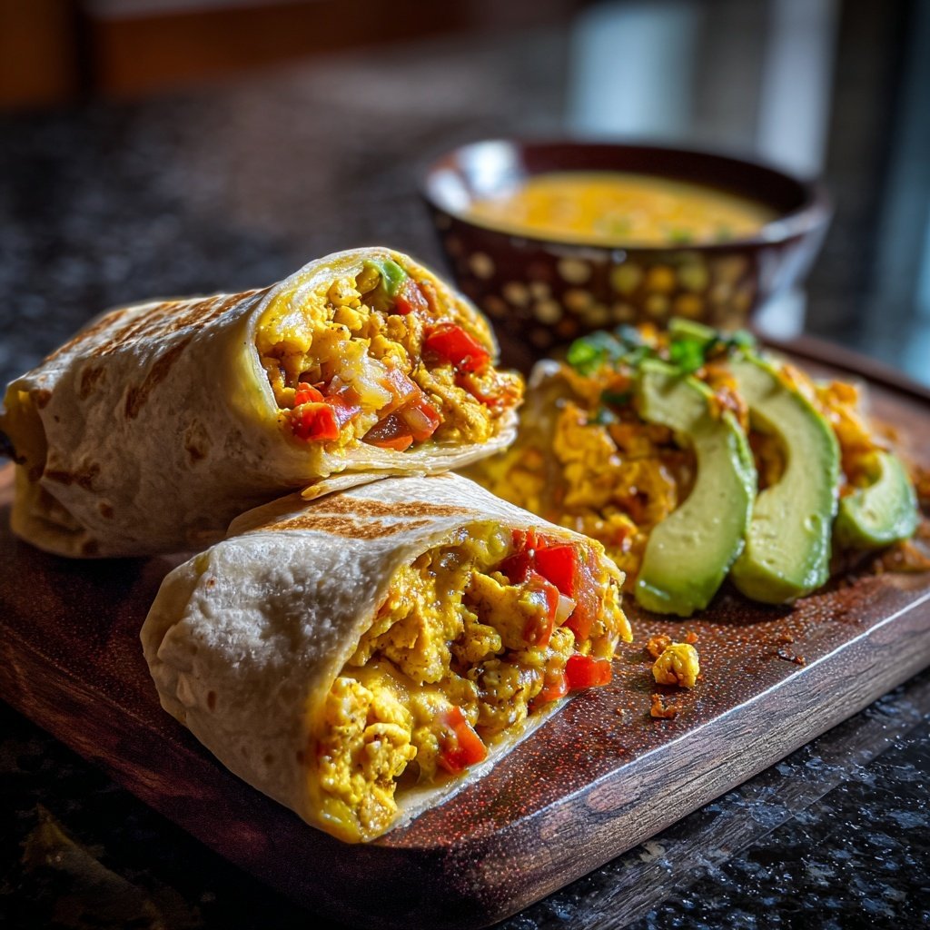 High Protein Breakfast Burrito