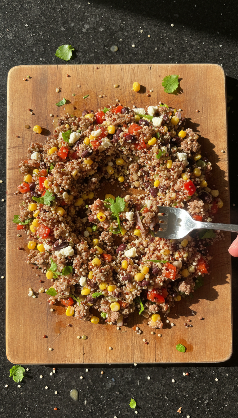Ground Beef and Quinoa Salad