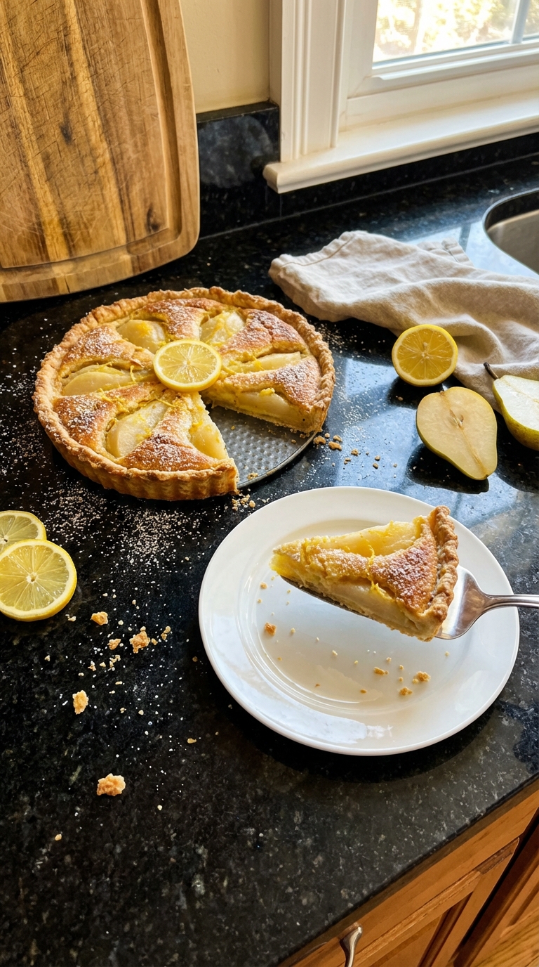 Limoncello Pear Tart