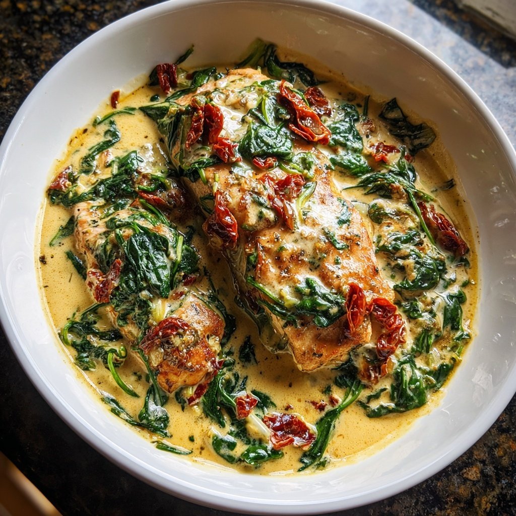 Creamy Garlic Tuscan Salmon