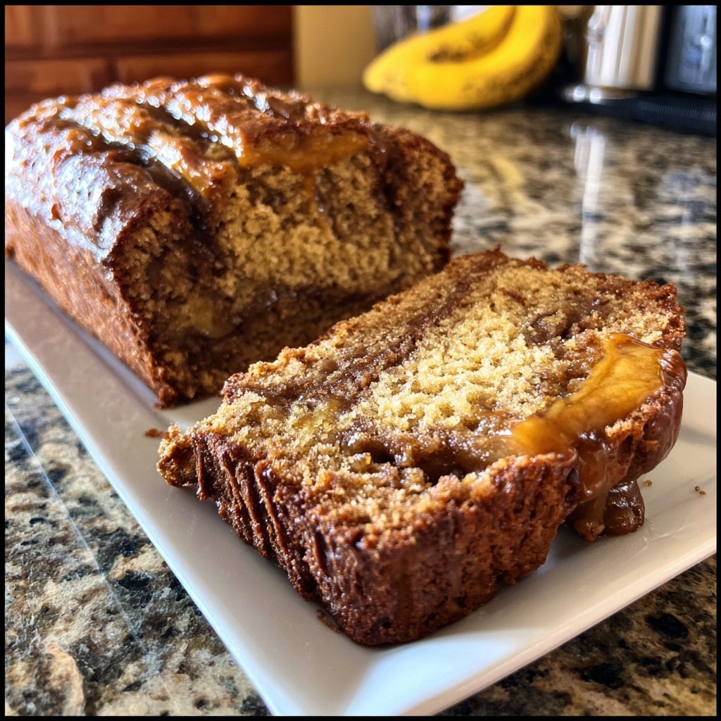 Caramel Swirl Banana Bread